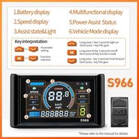 Kit de Motor sin Escobillas de Alta Potencia de 72V 3000W con Pantalla LCD, Apto para Conversión de Bicicletas de Montaña y Bicicletas Eléctricas