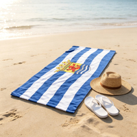 OEM Wholesale Custom High-quality 100% Cotton Eco-friendly Quick-drying Sand-proof Printed Beach Towel for Beach Bath Travel