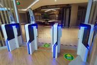 Küçük hızlı geçiş kapısı Ce Dc fırçasız Motor salıncak kapısı bariyer otomatik gişe geçiş kapısı