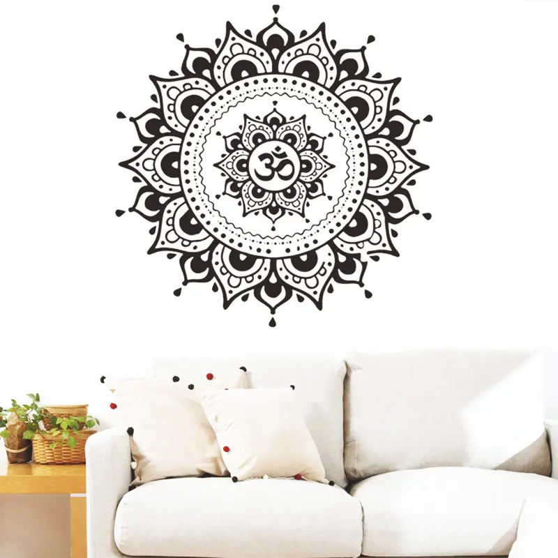 Zelfklevende Slaapkamer Vinyl Sticker Mandalas Decoratie Muur