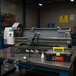 Tour à métaux VETOR Power, broche de 210 mm, moteur sans balais 0-2500 tr/min, centre d'usinage de moyenne capacité - Product Image 2