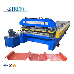 Tr4 <span class=keywords><strong>Aluzinc</strong></span> Trapezoid Roofing Sheet Máquina formadora de rollos Venta caliente en Perú - Product Image 1