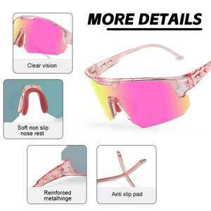 Photochromic thể thao kính ánh sáng mặt trời màu sắc thay đổi rõ ràng để màu hồng Tint TR90 cho đi xe đạp chạy UV400 Windproof Unisex - Product Image 2