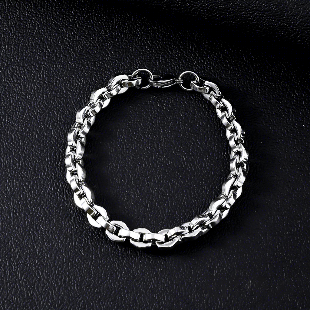 Bracelet à coutures hexagonales de 8,5 mm