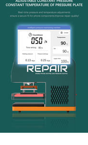 Pressa a Caldo Universale TBK 201P con Pompa d'Aria Integrata per <span class=keywords><strong>Riparazione</strong></span> di Telefoni Cellulari con <span class=keywords><strong>Schermo</strong></span> Pieghevole - Product Image 4