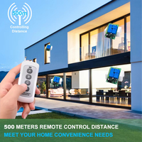 Relais à contact sec 433 MHz AC 110V 220V Télécommande Module de relais 4 canaux Récepteur 4B Émetteur pour porte de garage Moteur de portail Lumière
