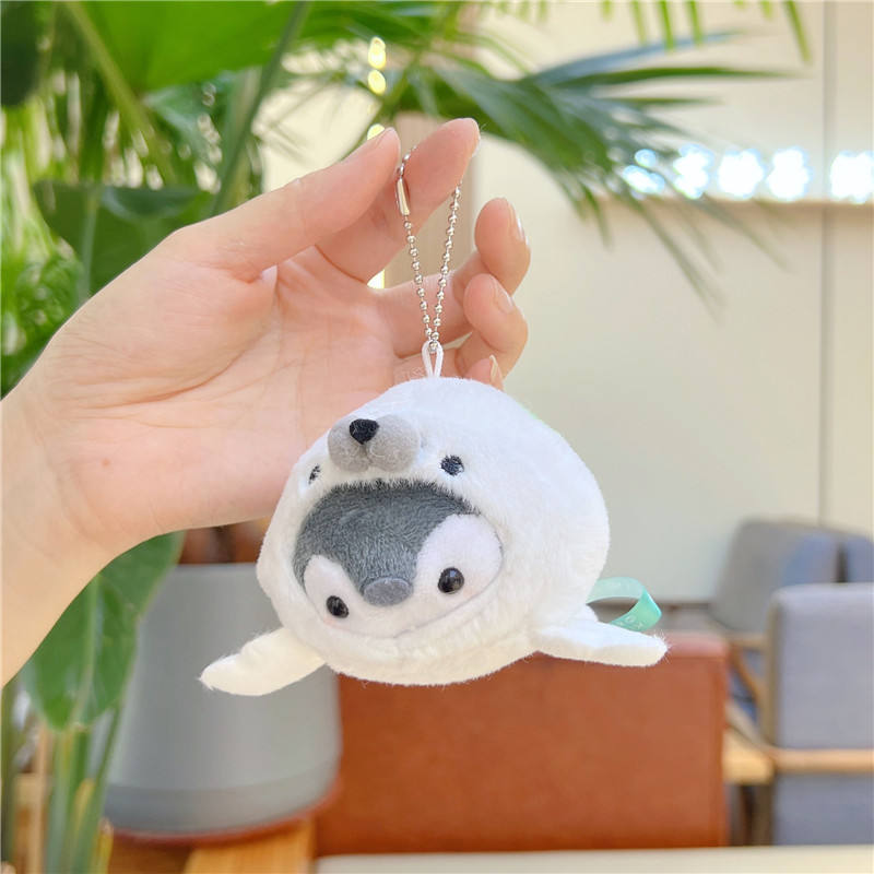 White dolphin penguin hanging chain