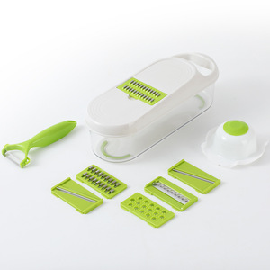 All In One <b>Vegetable</b> Shredder <b>Slicer</b> With Protective Hand Guard And Storage Box For Daily Home Cooking Prep - Product Image 6