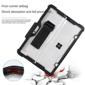 Funda Transparente Acrílica Resistente para Tablet PC <span class=keywords><strong>Microsoft</strong></span> <span class=keywords><strong>Surface</strong></span> Pro 9 10 11 12 con Correa de Mano y Soporte para Lápiz - Product Image 2