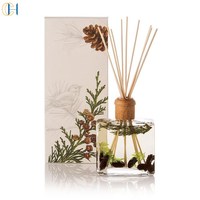 C & H Recharge de parfums personnalisés Récipient en verre Diffuseur de roseaux de fleurs senteurs durables