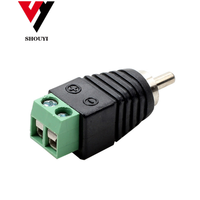 Connecteur de Terminal AV RCA mâle, connecteur de borne de CCTV, connecteur AV vidéo, norme internationale
