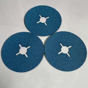 Disco di Sanling 115mm blu 60 # Zirconia in fibra ceramica su misura OEM disco di lucidatura da Hebei per acciaio inossidabile - Product Image 6