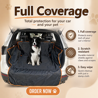 Housse de protection pliable et imperméable pour siège de voiture pour animaux, couvre-coffre pour SUV, tapis anti-poils durable pour chiens