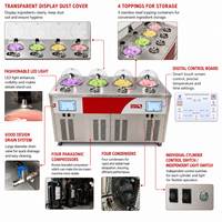 Nouveau modèle de vitrine congélateur vertical pour gelato à double température, avec porte vitrée, congélateur par lots et équipement de réfrigération par air