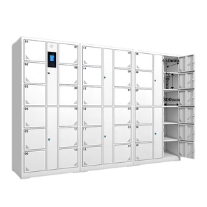 Armadietto Intelligente Personalizzato per Palestre e Luoghi Pubblici con 24 Scomparti in Acciaio, Riconoscimento Facciale, Codice a Barre Elettronico e Scheda di Accesso - Product Image 3