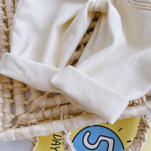 <span class=keywords><strong>Jean</strong></span> en coton délavé couleur unie pour enfants 0-3 ans, collection automne 2026, pantalon décontracté taille mi-haute pour bébés garçons, style coréen tendance - Product Image 3