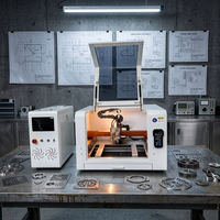 Máquina de Corte Láser de Fibra de Escritorio JPT Mini QBH de 1200W, Diseño Compacto y Portátil, para Talleres Pequeños, Procesamiento de Metal Delgado