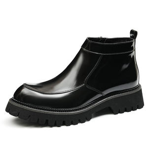 Mocasines de Cuero Negro para Hombre, Estilo Clásico, para Vestir, de Alta Gama, Hechos a Mano, con Punta en Pico y Hebilla Clásica - Product Image 2