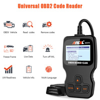 ANCEL AD310 Escáner Automotriz Universal OBDII, Lector de Códigos, Analizador de Motor, Pantalla LCD, 12V, Compatible con Inglés, Modelo de Exportación