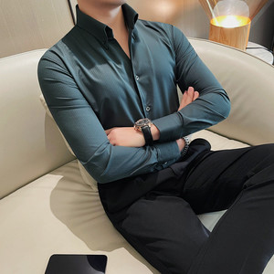QFZ4062 -เสื้อเชิ้ตผู้ชายไซส์ใหญ่ - Product Image 4