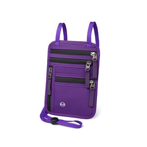 Bolsa de Cuello para Viaje con Bloqueo RFID, Porta Pasaportes Oculto, Cartera Ligera y Delgada para Hombres y Mujeres, Organizador de Documentos de Viaje - Product Image 4