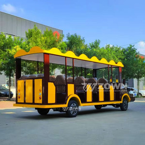 Mini-train électrique moderne de style rétro pour touristes, fabriqué en Chine, navette pour l'utilisation en tourisme et les visites touristiques - Product Image 2