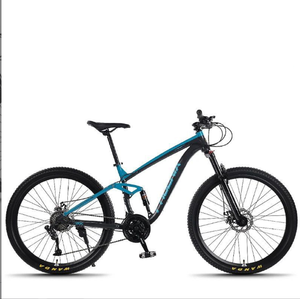 Bicicletta da Montagna alla Moda con Sospensione Completa, Telaio in Acciaio ad Alto Tenore di Carbonio, 26/27.5/24 Pollici, Freni a Disco, Qualità da Corsa - Product Image 6