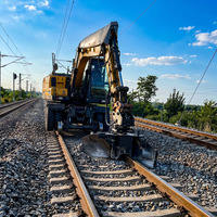 Charrue à ballast ferroviaire STND pour nettoyer et niveler le ballast entre et à côté des voies