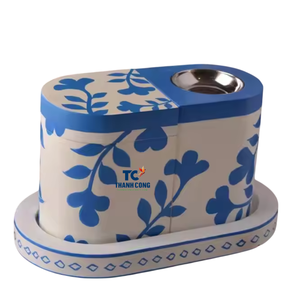 Quemador de incienso único árabe hecho a mano de la última colección de laca de madera MDF Mubkhar para Ramadán hecho en Vietnam - Product Image 1