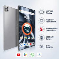Tablet Android Octa Core OEM de 10.1 Pulgadas, 5G, 512GB, WiFi, Ranura para Tarjeta SIM, Teclado, Cámara Frontal, para Negocios y Entretenimiento, Venta Caliente de Fábrica