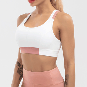 ODM soutien-gorge de sport de yoga à dos croisé soutien-gorge de sport à dos ouvert rembourré à fort impact pour les femmes - Product Image 4