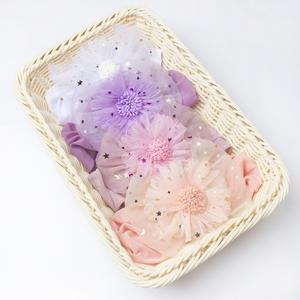 <span class=keywords><strong>Turban</strong></span> d'été pour bébé Chapeau à nœud Casquettes soleil pour bambins Vente en gros de chapeaux à mailles fines avec fleur et nœud Chapeau pull-over pour enfants et filles - Product Image 5