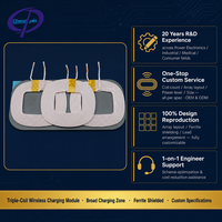 Bobine de charge sans fil personnalisée TX RX, inducteur blindé à faible DCR, feuille de ferrite pour module émetteur-récepteur