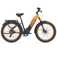 Vélo de montagne électrique sport à pneus larges MG600 Plus 26 pouces, cadre en alliage d'aluminium, freins à disque hydrauliques, batterie au lithium 48V 20Ah