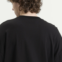 T-shirt à manches longues surdimensionné pour homme, style streetwear, impression personnalisée, double couche, tissu lourd
