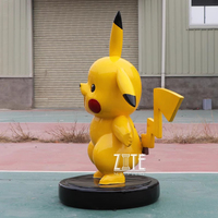 Statue de Pikachu en fibre de verre grandeur nature Sculpture de Pokemon en résine
