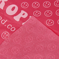Papier de soie couleur de base rose personnalisé Papier de copie d'impression de logo pleine page