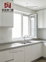 Puertas y Ventanas Modernas de UPVC a Precio de Fábrica en China, Ventana Horizontal Abatible de Doble Vidrio