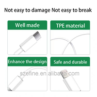 KABEL USB-C PD 20W Tipe-c 20W 12W Kabel Pengisian Cepat Kualitas Original untuk Ponsel 14 13 12