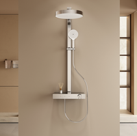 Nouvelle Collection 2026 : Colonne de Douche Murale 3 Voies en Laiton avec Robinet Cascade et Ensemble de Douche Monocommande – Douceur et Efficacité