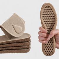 Semelles rehaussantes en PU écologiques pour chaussures habillées, souples, respirantes, en maille perforée, avec coussin de ventilation et coussinet de massage du talon