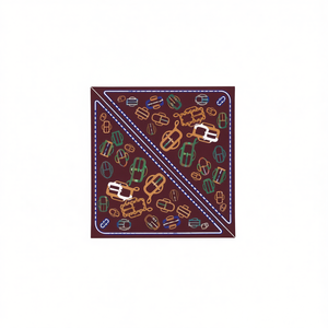 Fulari Sciarpa Triangolare Multifunzionale 60x135cm Stampata Leggera Accessorio Moda Per Donna Uso Quotidiano Casual - Product Image 2