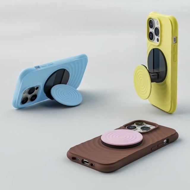 2026 Silicone Magnetic Desk Phone Stand & Ring Holder Portable & Flexible for Mobile Phones