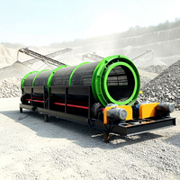 Saringan Putar Pemisah Bijih Emas yang Dapat Disesuaikan, Filter Drum Putar Multi Ukuran, Saringan Rotary, Harga Saringan Trommel Mobile