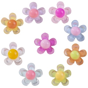 Miniatures de fleurs en résine pour la création de bijoux, épingles à cheveux, broches, accessoires DIY faits à la main, coques de téléphone, aimants de réfrigérateur - Product Image 1