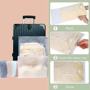 Bolsas de Almacenamiento de Ropa Reutilizables para Viaje, Bolsa de Plástico con Cierre para Ropa y Zapatos, Bolsas Ziplock Esmeriladas para Ropa - Product Image 2