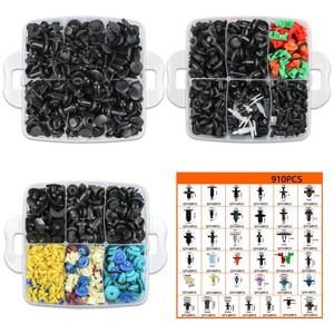 931PCS Auto Push Retainer Clips Tür verkleidung Verkleidung klemme Kit Auto Befestigungs elemente Sortiment mit 38 Größe Nylon Stoßstange Kotflügel - Product Image 2