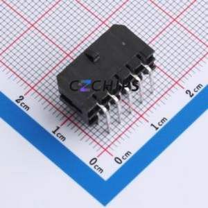 W300220KC-10PB2123 Wire-to-Board Pin Header Bent Lead Through Hole,P=3mm Connector 2x5P 3mm Right Angle Insert Micro-Fit MX 3.0 - Product Image 2