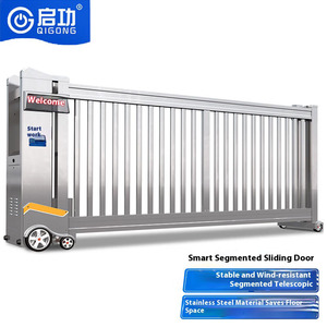QIGONG Stainless Steel Automatic <strong>Sliding</strong> <strong>Gate</strong> Segmented <strong>Sliding</strong> Door Fence Linear Section <strong>Sliding</strong> <strong>Gate</strong> for Factory/Government - Product Image 6