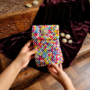 Elegante Bolso de Mano con Cuentas de Perlas de Diseño, Bolso de Noche Elegante, Bolso de Lujo para Bodas y Fiestas, Bolso de Mano Moderno para Damas - Product Image 1